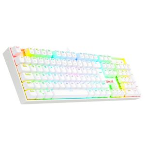TECLADO MECANICO MITRA RGB BRANCO SWITCH MARROM K551W-RGB