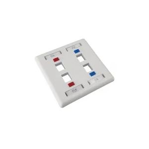 ESPELHO 4X4 CINZA P/04 RJ45
